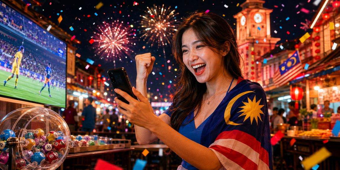 Pemain menyemak nombor lotto bertuah di Malacca dengan paparan hasil undian terkini